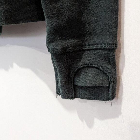 Lole Hunter Green Scuba Style Zip Up Hoodie Women's M Athleisure 24 Inch L - Picture 4 of 9